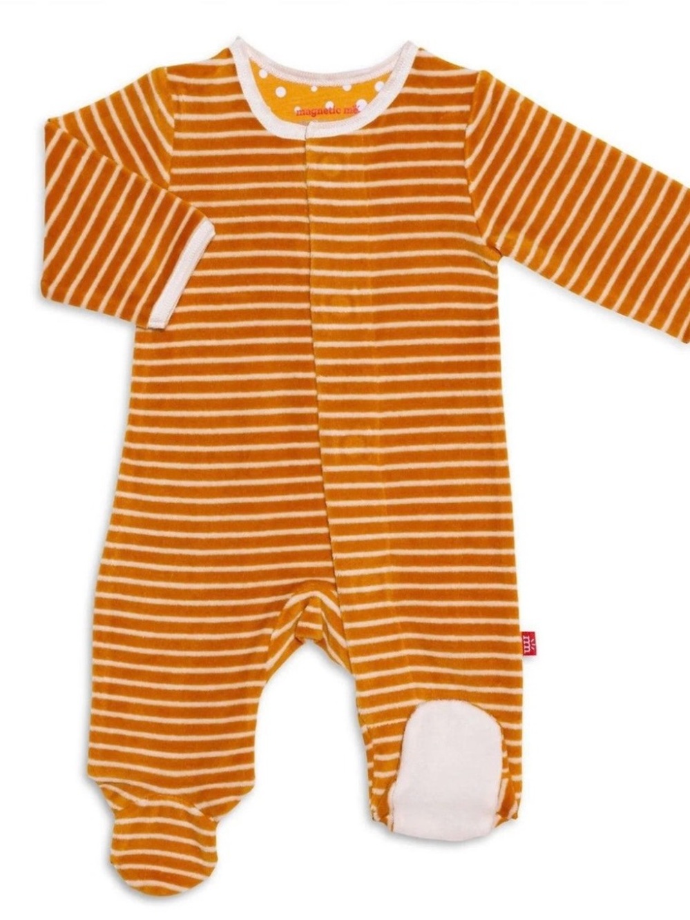 Magnetic Me Fuzzy Velour Footie Pajamas
